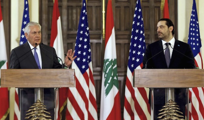 Tillerson e Hariri