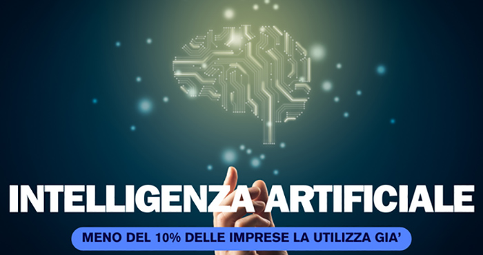 Intelligenza artificiale, in Italia solo il 10% delle imprese la utilizza